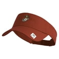thumbnail image 1 of USMC Design Mark Embroidered Cotton Twill Sun Visor - Red OSFM, 1 of 5