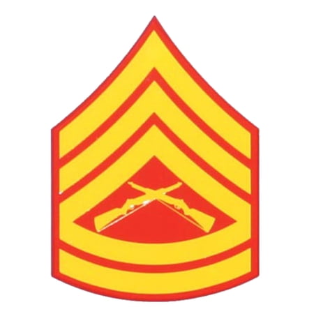 USMC E-7 Gunnery Sergeant GYSGT Decal - Veteran Owned Business