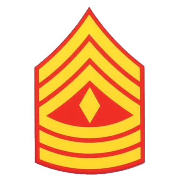 USMC E-8 First Sergeant 1stSGT Decal - Veteran Owned Business