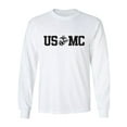thumbnail image 1 of USMC Eagle Globe Anchor Adult Long Sleeve T-shirt, 1 of 3