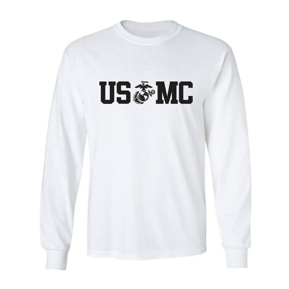USMC Eagle Globe Anchor Adult Long Sleeve T-shirt