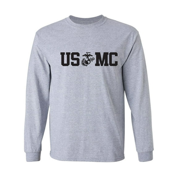USMC Eagle Globe Anchor Adult Long Sleeve T-shirt