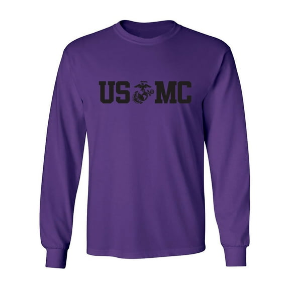 USMC Eagle Globe Anchor Adult Long Sleeve T-shirt