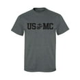 thumbnail image 1 of USMC Eagle Globe Anchor Adult Short Sleeve T-shirt, 1 of 4