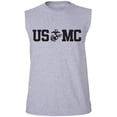 thumbnail image 1 of USMC Eagle Globe Anchor Adult Sleeveless Tee, 1 of 4