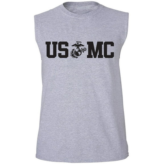 USMC Eagle Globe Anchor Adult Sleeveless Tee