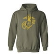 thumbnail image 1 of USMC "Eagle Globe and Anchor" Adult Hooded Sweatshirt, 1 of 3