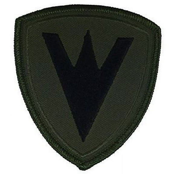 USMC FIFTH MARDIV 5TH MARINE DIVISION PATCH SPEARHEAD VETERAN OD GREEN