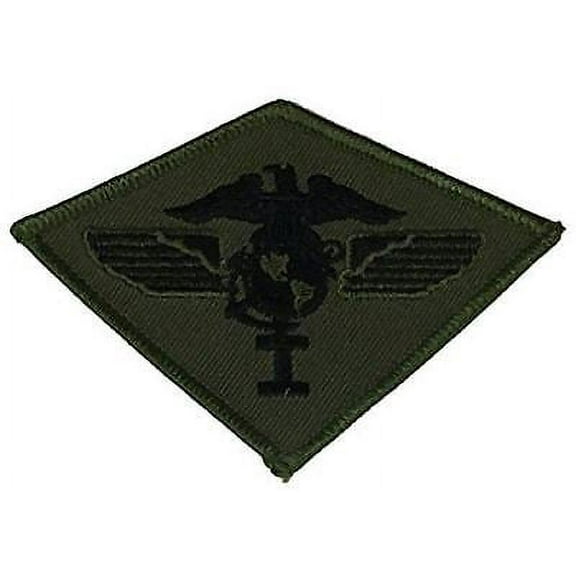 USMC FIRST 1ST MARINE AIR WING MAW OD OLIVE DRAB GREEN PATCH SUBDUED