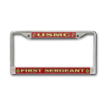 USMC 'First Sergeant' License Plate Frame
