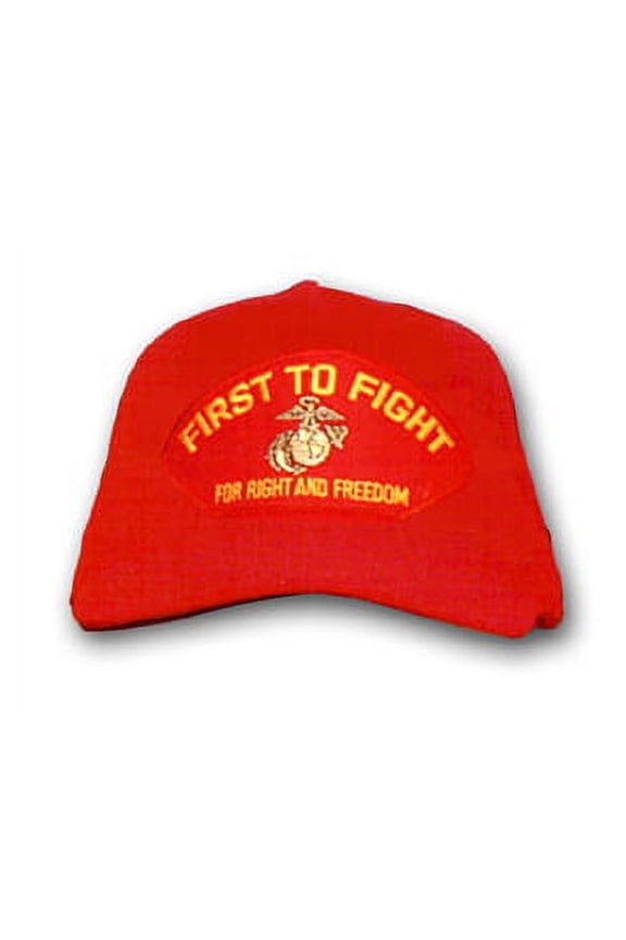 USMC 'First to Fight' for Right and Freedom with EGA Marine Corps Red Cap