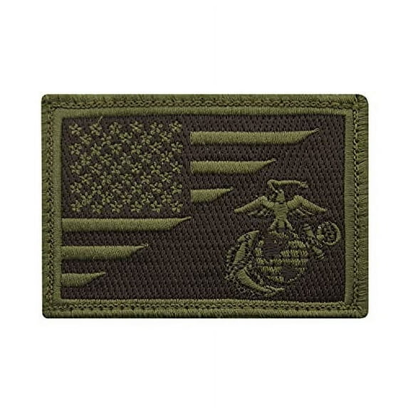 USMC Globe and Anchor US Flag Morale Patch 1738