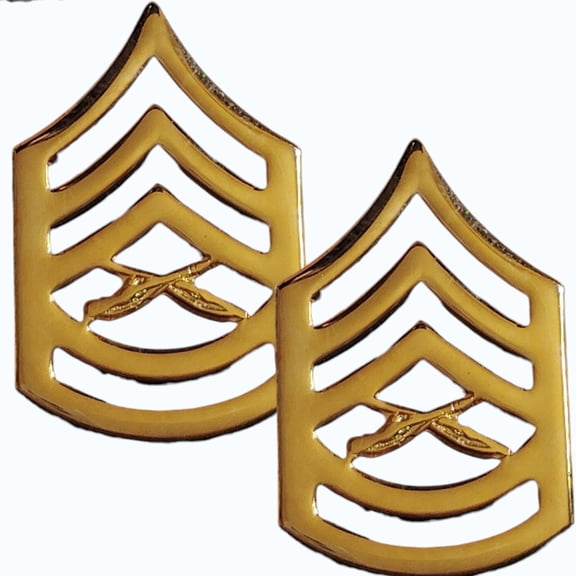 USMC Gunnery Sergeant Rank Insignia Set Novelty Hat Lapel Pins 13/8" 7/8"