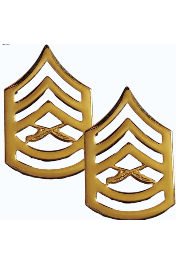 USMC Gunnery Sergeant Rank Insignia Set Novelty Hat Lapel Pins 13/8" 7/8"