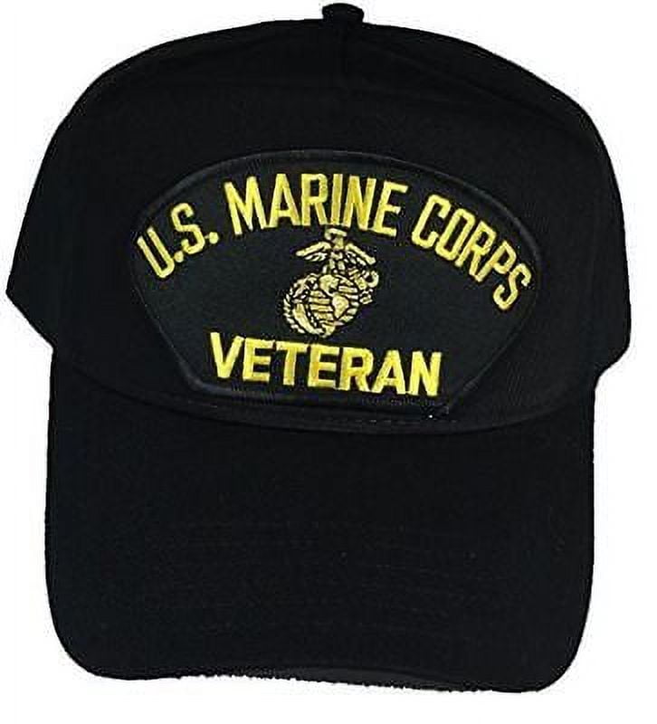 U.S. Marine Corps Eagle Globe & Anchor Twill Hat Black - 7.62 Design