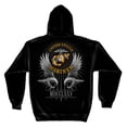 thumbnail image 1 of USMC Marine Corps Founded Date 1775 Military Sweatshirt by Erazor Bits, Black, 1 of 3
