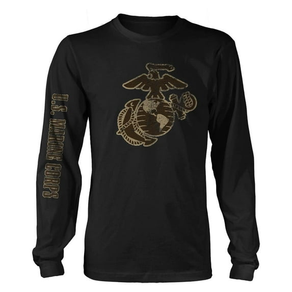 USMC Marine Corps Vintage EGA Long Sleeve T-Shirt LG