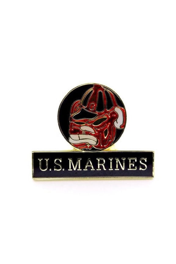 USMC Marines Corps Devil Dog Insignia Logo Lapel Hat Pin Military PPM R204 (1 pin)