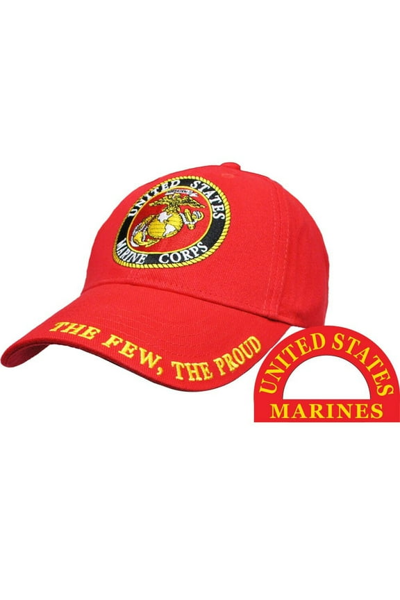 USMC Marines Marine Corps United States Red Semper Fi Embroidered Cap Hat