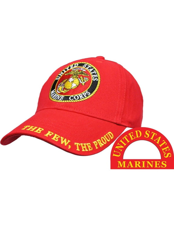 USMC Marines Marine Corps United States Red Semper Fi Embroidered Cap Hat