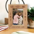 thumbnail image 1 of USMC Personalized Wooden Frame 4" x 6" Brown (Vertical), 1 of 1