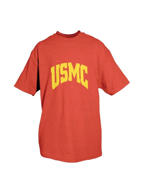 Products USMC One-Sided Imprinted T-Shirt, Red, Small