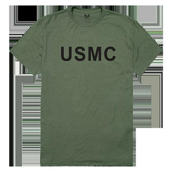 USMC Relaxed Graphic Tee - Olive - Large