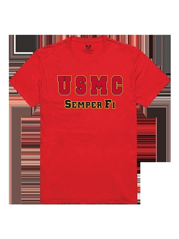 USMC Relaxed Graphic Tee - Red - Extra Large