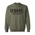 thumbnail image 1 of USMC Retired Black logo Crewneck Sweatshirt, 1 of 3
