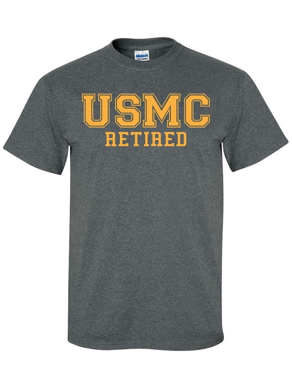 USMC Retired GOLD Logo Short Sleeve T-Shirt