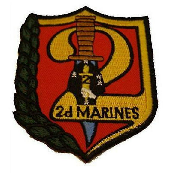 USMC SECOND 2D 2ND MARINE REGIMENT PATCH CAMP LEJEUNE NC VETERAN KEEP MOVING