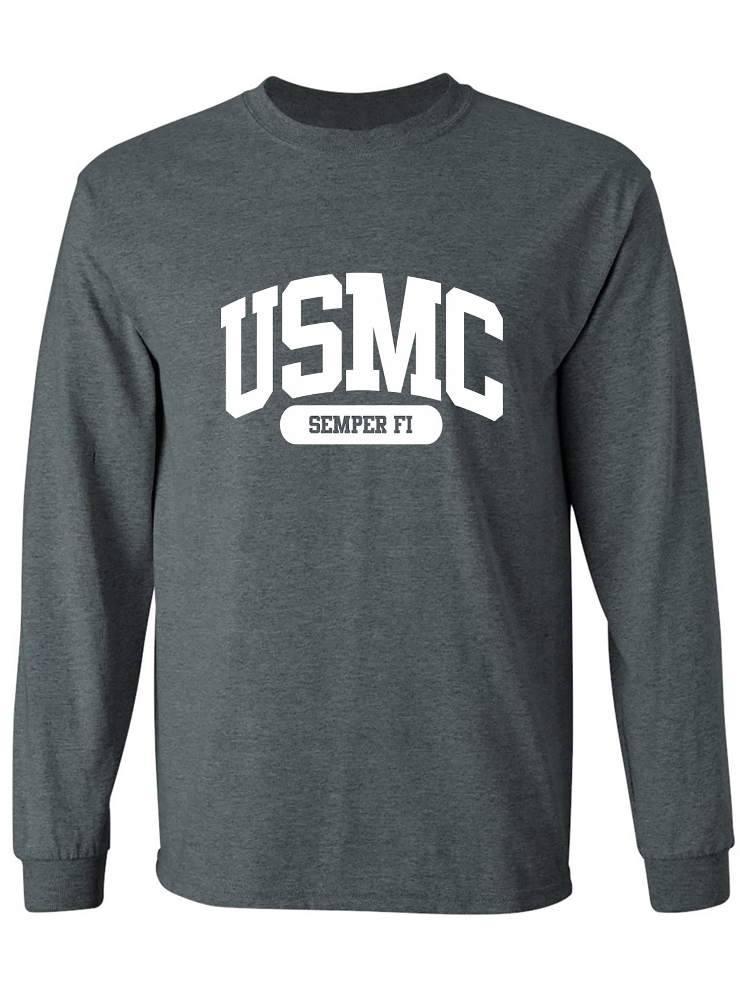 USMC Semper Fi Adult Long Sleeve Tshirt