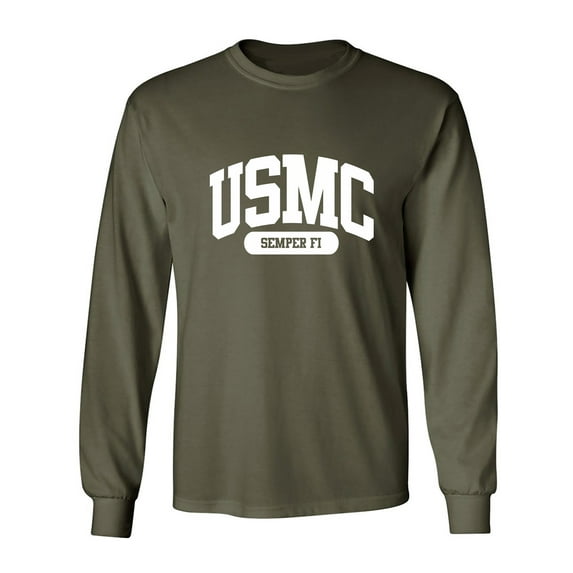 USMC Semper Fi Adult Long Sleeve T-shirt
