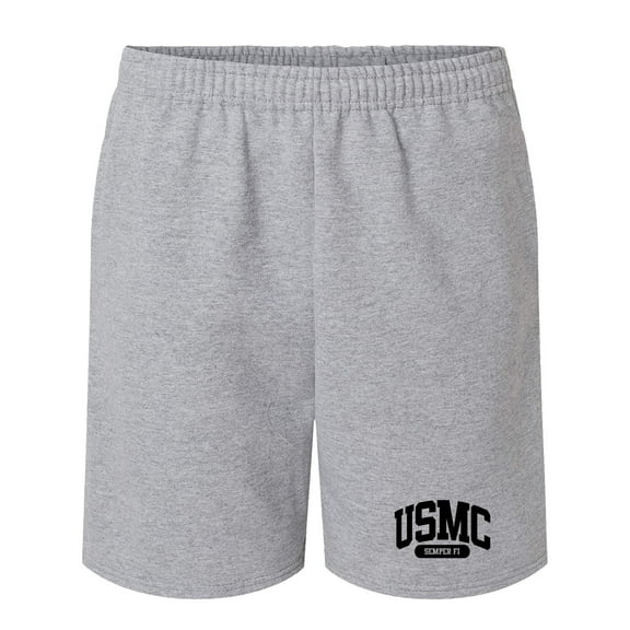 USMC Semper Fi Black Print Super-comfort sweatshorts