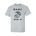 thumbnail image 1 of USMC Semper Fi Marines Eagle, Globe and Anchor Short Sleeve Tee in Sport Grey, 1 of 4