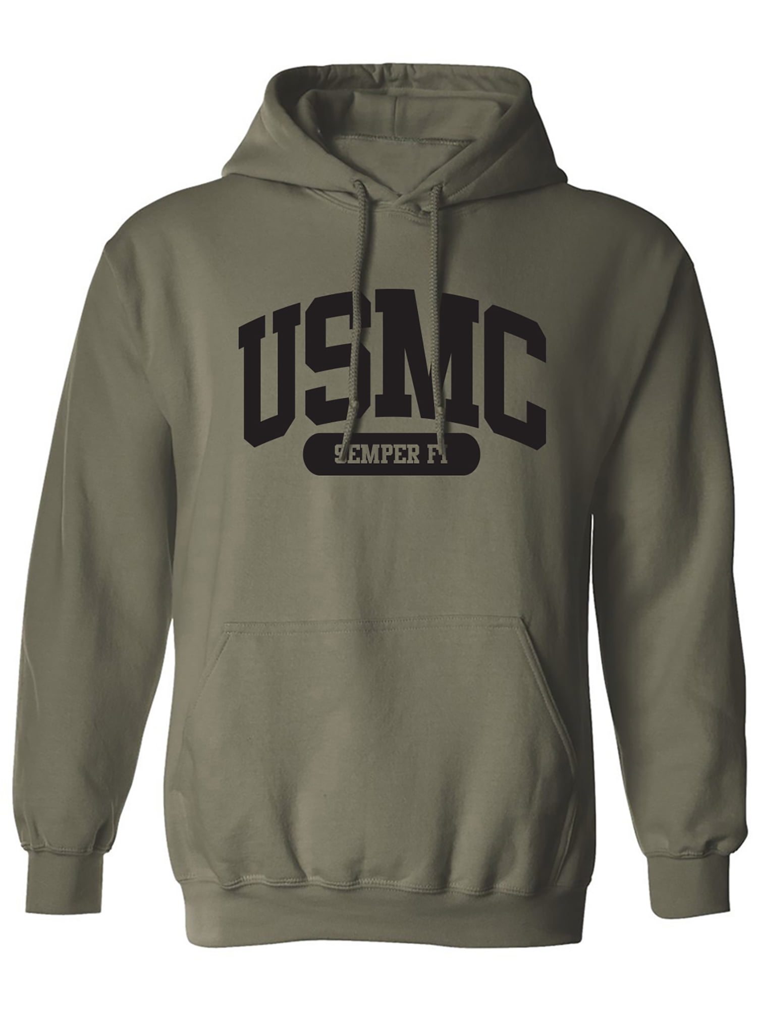 Zerogravitee USMC Marines Hoodie - Military Green Sweatshirt, XX-Large