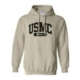 thumbnail image 1 of USMC Semper Fi Marines Hooded Sweatshirt in Sand, 1 of 3
