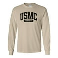 thumbnail image 1 of USMC Semper Fi Marines Long Sleeve T in Sand, 1 of 3