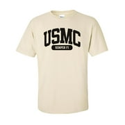 USMC Semper Fi Marines Short Sleeve Tee in Sand