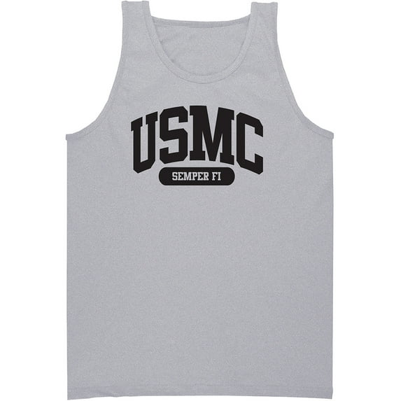 USMC Semper Fi Marines Tank Top in sport gray
