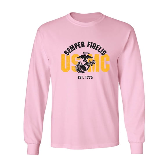 USMC Semper Fidelis Est. 1775 Adult Long Sleeve T-shirt