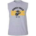thumbnail image 1 of USMC Semper Fidelis Est. 1775 Adult Sleeveless Tee, 1 of 4