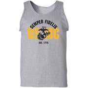 USMC Semper Fidelis Est. 1775 Adult Tank Top