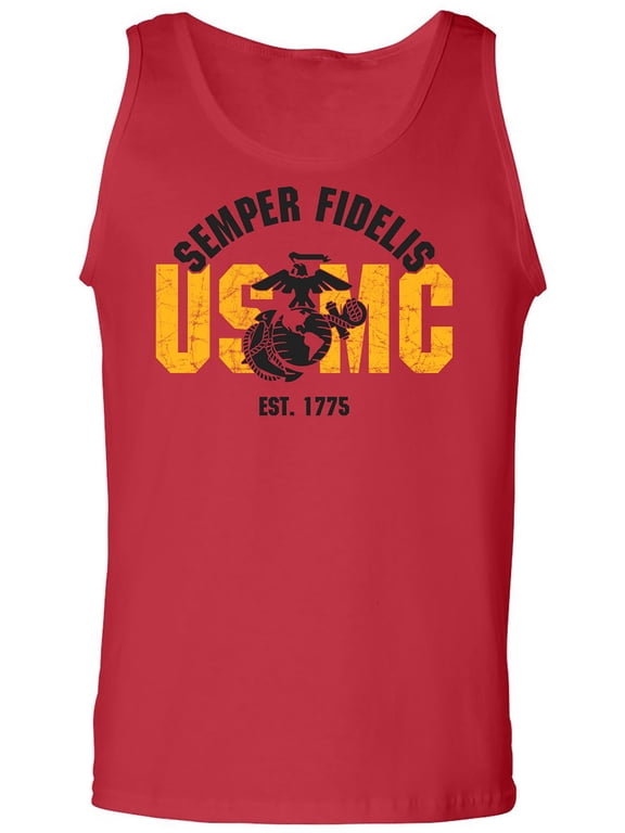 USMC Semper Fidelis Est. 1775 Adult Tank Top