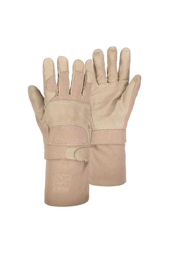 USMC Style Utility Gloves, Tan, Size Medium, Durable Handwear, Made in USA