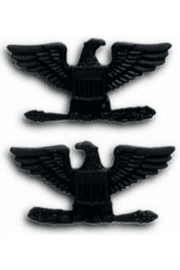 USMC Subdued Metal Colonel Collar Rank Insignia