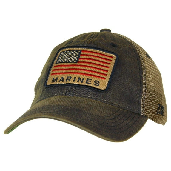 USMC U.S. Flag Vintage Trucker Hat
