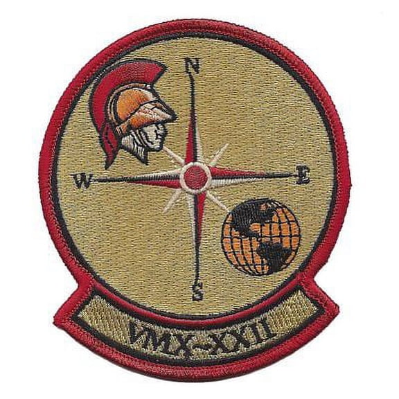 USMC VMX-22 OPERATIONAL TEST EVALUATION SQUADRON PATCH MV22 OSPREY YUMA ARGONAUT