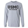 thumbnail image 1 of USMC Veteran BLACK logo Long Sleeve T-Shirt, 1 of 3