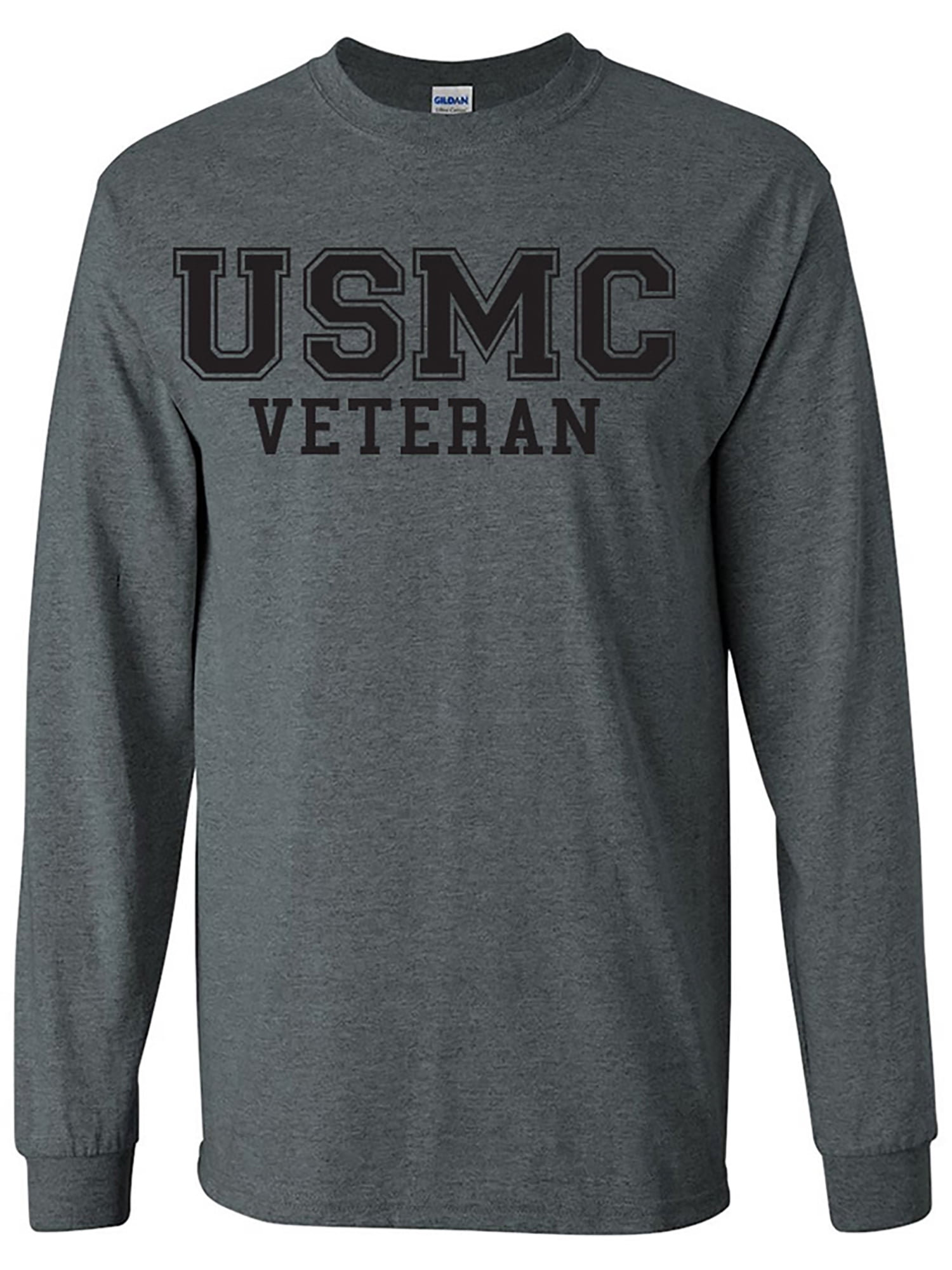 USMC Veteran Hoodie - Officially Licensed Black Logo Pullover | 50/50 Cotton Blend - View #10